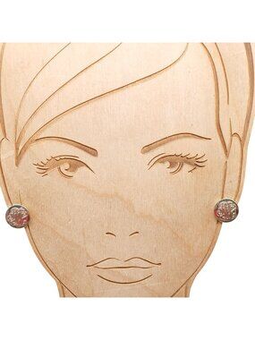 Vintage Gold-Tone Screw-Back Earrings With Intricate Etched Design